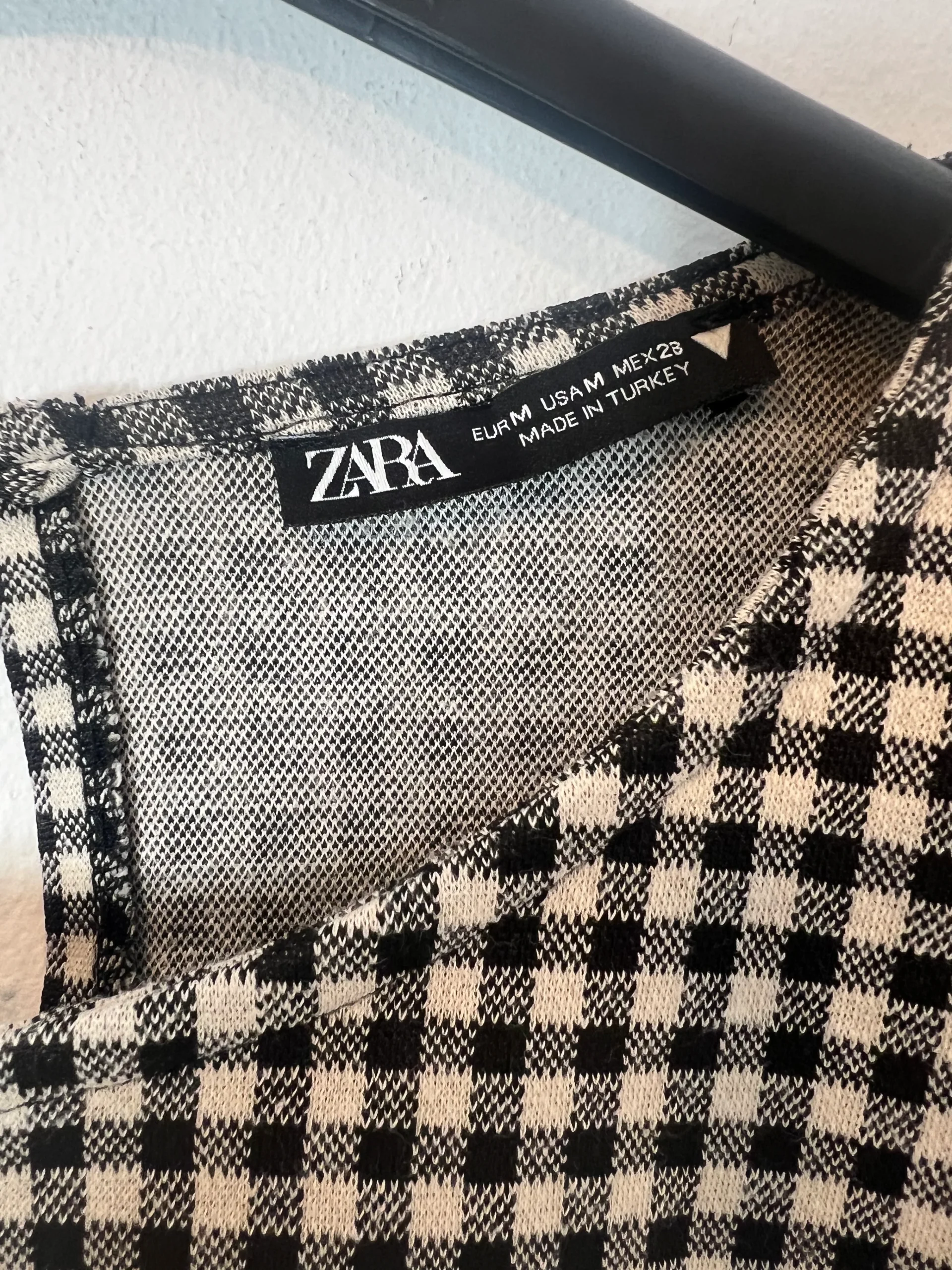 ZARA. Vestido cuadros vichy. T M - Imagen 3