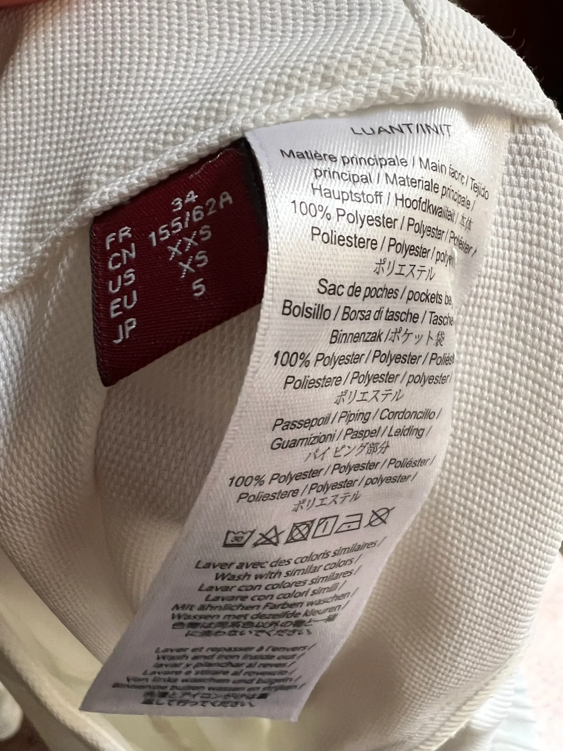 COMPTOIR DES COTONNIERS. Pantalón blanco fluido textura. T 34 - Imagen 5