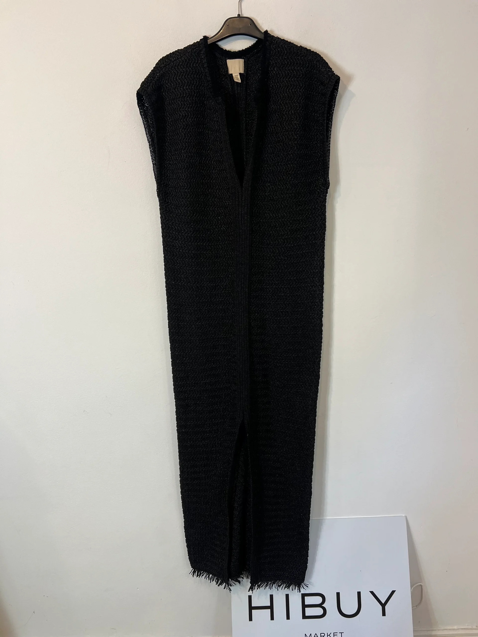 H&M. Vestido punto negro T.xs - Imagen 2