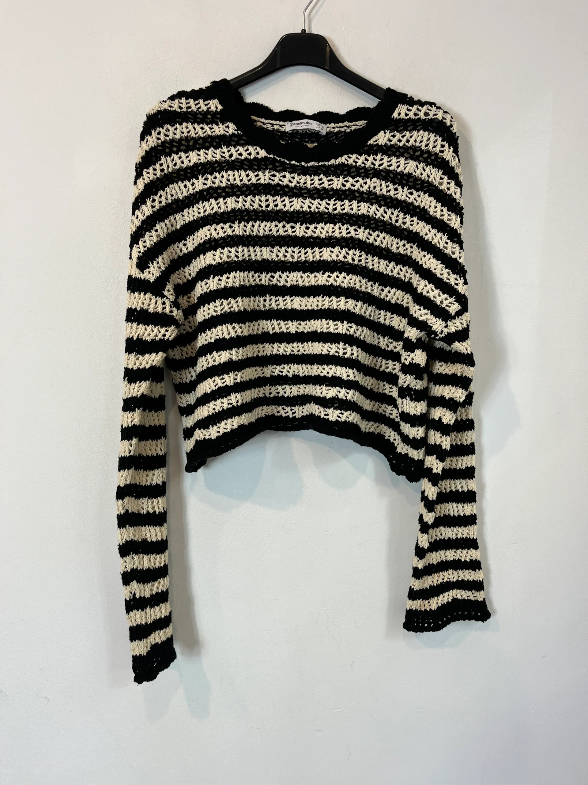 STRADIVARIUS. Jersey punto rayas. T S